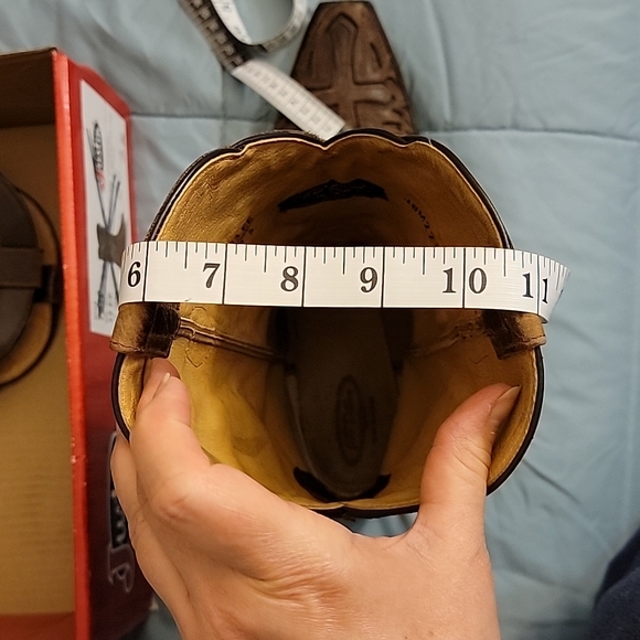 J B Dillon Brown Cross Cowboy Boots - Picture 10 of 11